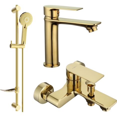 Mexen Royo DF40 conjunto de ba帽era, dorado - 72203DF40-50