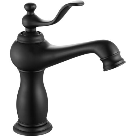 Mexen Vela grifo de lavabo, negro - 744500-70