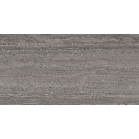 Mexen Neo Travertino Nero muestra de gres esmaltado rect. G1, azulejo de suelo y pared 120 x 60 cm, mate - TL302-06-S