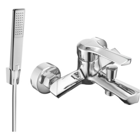 Mexen Sabre R72 grifo de ba帽era con set de ducha, cromo - 7213R72-00 (1/3)