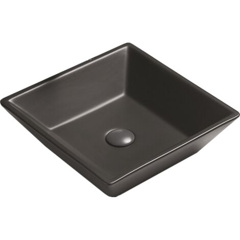 Mexen Pola lavabo de encimera 41 x 41 cm, negro mate - 22224185 (1/2)