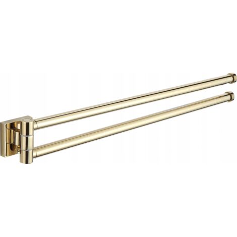 Mexen Rufo doble perchero giratorio para toallas, dorado - 7050925-50 (1/2)