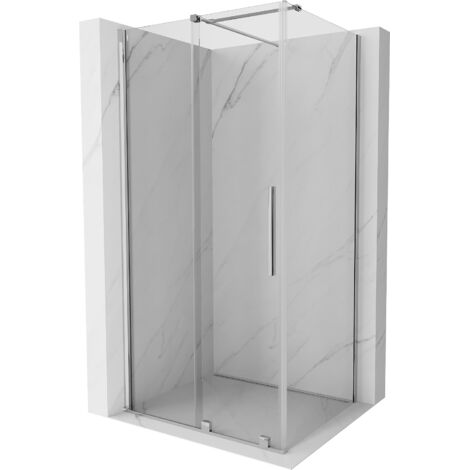 Mexen Velar cabina de ducha corredera 110 x 100 cm, transparente, cromo - 871-110-100-01-01 (1/5)