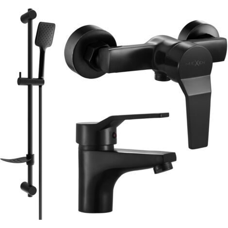 Mexen Caro DF62 conjunto de ducha, negro - 746604DF62-70