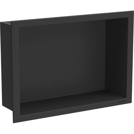 Mexen X-Wall-R estante empotrado con borde 30 x 20 cm, negro - 1970302010 (1/5)