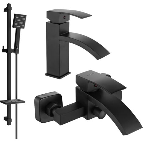 Mexen Libra DQ45 conjunto de ba帽era, negro - 745103DQ45-70 (1/4)