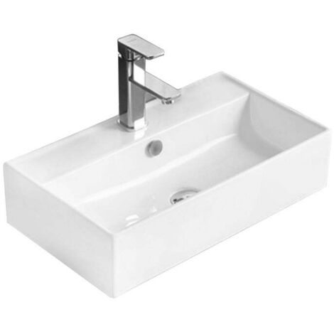 Mexen Alisa lavabo sobre encimera 55 x 32 cm, blanco - 21745500