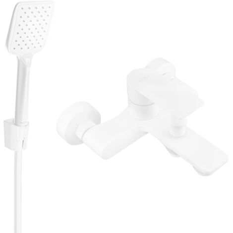 Mexen Royo R62 bater铆a de ba帽o con set de ducha, blanca - 7223R62-20