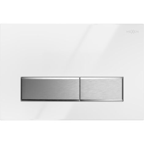 Mexen Fenix 09 bot贸n de descarga, blanco/cromo brillante - 600992