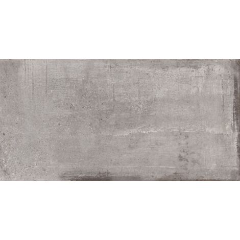 Mexen Cemento Grigio muestra de gres esmaltado rectificado G1, azulejo para suelo y pared 120 x 60 cm, carving - TL425-01-S