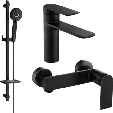 Mexen Zero DQ40 conjunto de ducha, negro - 71104DQ40-70 (1/4)
