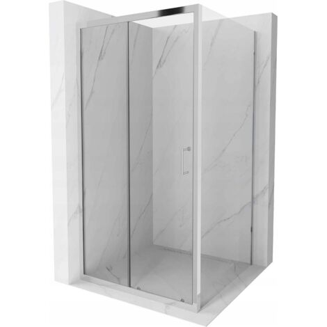 Mexen Apia cabina de ducha corredera 90 x 90 cm, transparente, cromo - 840-090-090-01-00