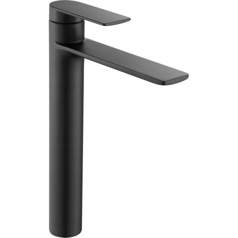 Mexen Zero grifo de lavabo alto, negro - 71110-70 (1/2)