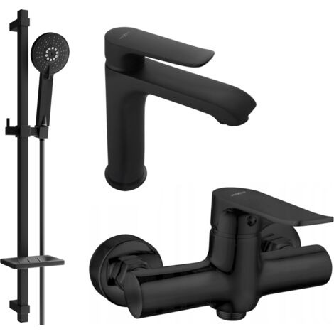 Mexen Pecos DQ40 conjunto de ducha, negro - 72704DQ40-70 (1/4)