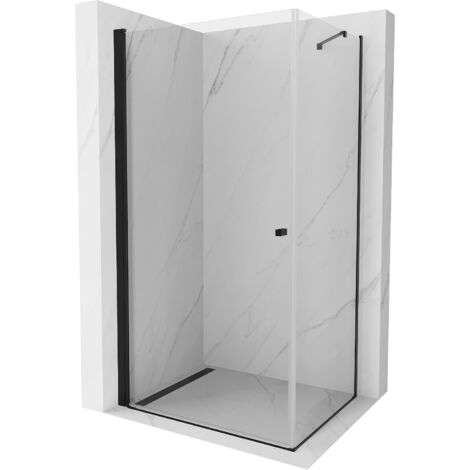 Mexen Pretoria cabina de ducha abatible 70 x 100 cm, transparente, negra - 852-070-100-70-00 (1/5)