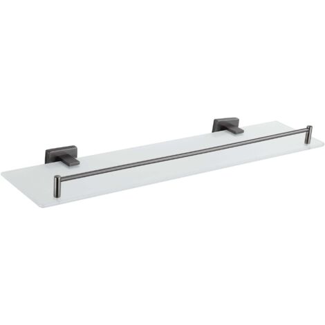 Mexen Arno estante colgante de vidrio, gris ca帽贸n cepillado - 7020737-66 (1/2)
