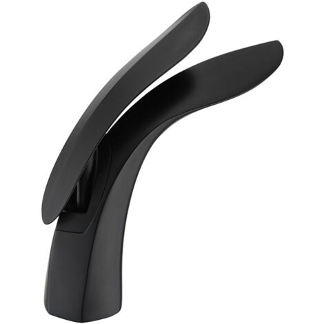 Mexen Foja grifo de lavabo, negro - 746700-70 (1/2)