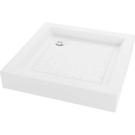 Mexen Rio plato de ducha cuadrado 80 x 80 cm, blanco - 45108080