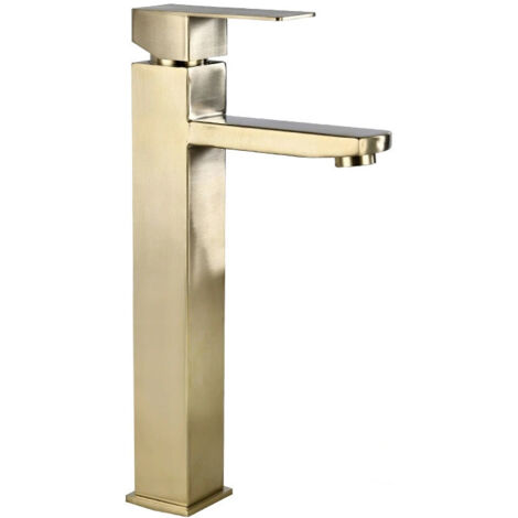 Mexen Emma grifo de lavabo alto, oro cepillado - 71910-50 (1/2)