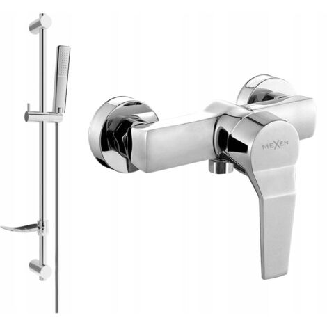 Mexen Caro DF72 grifo de ducha con conjunto de ducha, cromado - 74664DF72-00
