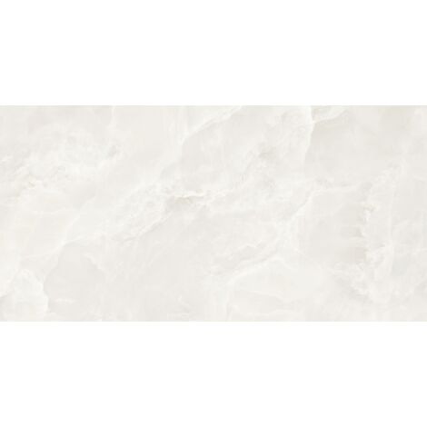 Mexen Valga Bianco muestra de gres esmaltado rectificado G1, azulejo de suelo y pared 120 x 60 cm, brillo - TL122-01-S (1/5)