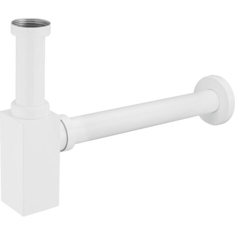 Mexen sif贸n medio para lavabo cuadrado, blanco - 79960-20 (1/2)