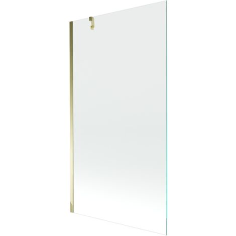 Mexen Next mampara de ba帽era de 1 hoja 90 x 150 cm, transparente, dorado - 895-090-000-00-00-50