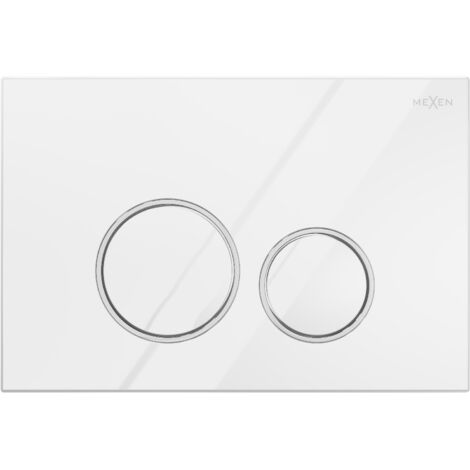 Mexen Fenix 05 bot贸n de descarga, blanco brillante - 600500