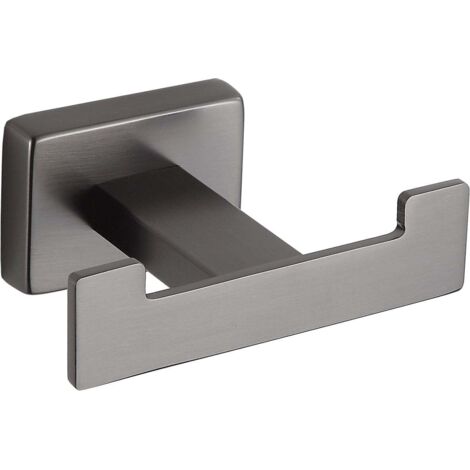 Mexen Arno doble gancho para toallas, gris arma cepillado - 7020735-66 (1/2)
