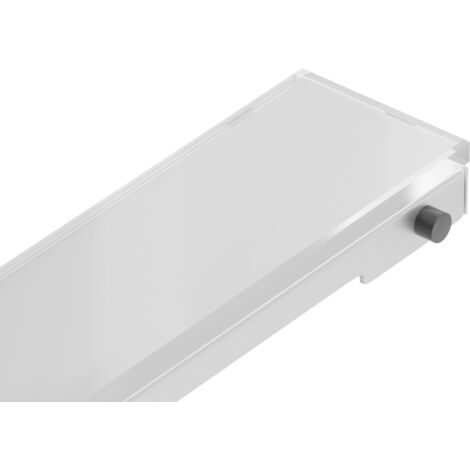 Mexen Flat MGW cubre desag眉e lineal 50 cm, vidrio blanco - 1027050