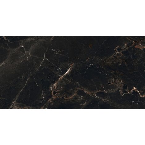 Mexen Marquino Black muestra de gres esmaltado rect. G1, baldosa de suelo y pared 120 x 60 cm, alto brillo - TL214-00-S