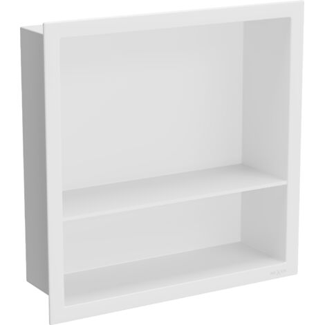 Mexen X-Wall-R estante empotrado con reborde y estante 30 x 30 cm, blanco - 1920303010S (1/5)