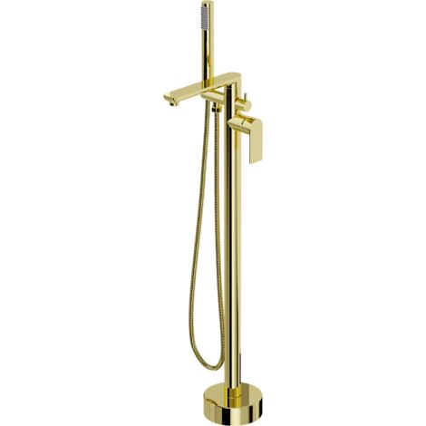 Mexen Leda grifo de ba帽era exento, dorado - 75633-50
