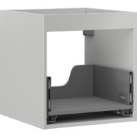 Mexen Box-A mueble bajo lavabo 45 cm, 1 caj贸n, gris mate - 91AX0-0450-470-1-62