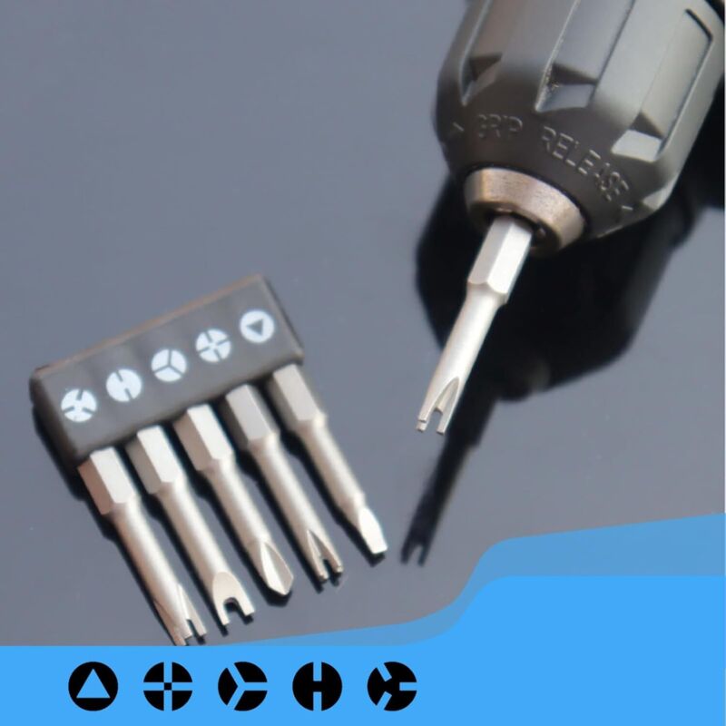 13-teiliges Schraubendreher-Bit Set – Spezialköpfe (PH2, SL5, Dreieck, Y, U, 3 & 4 Punkt) – 50 Mm, Chrom-Vanadium-Stahl