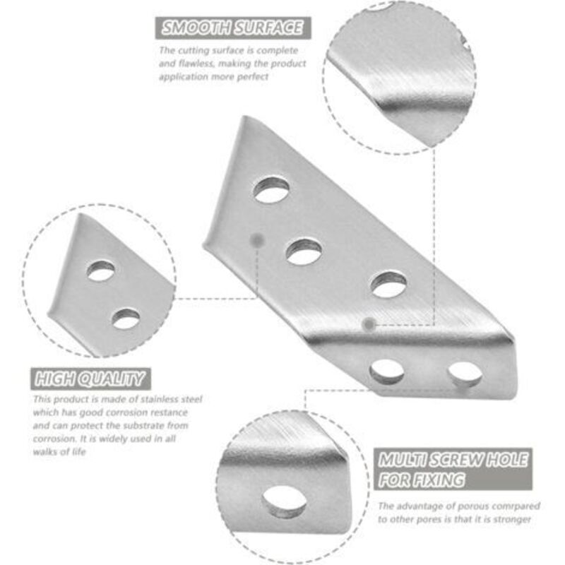 Dreiecksstütze Aus Edelstahl, 20 Stück Winkel Klammern Dreieck Form Ecke Klammer, Edelstahl