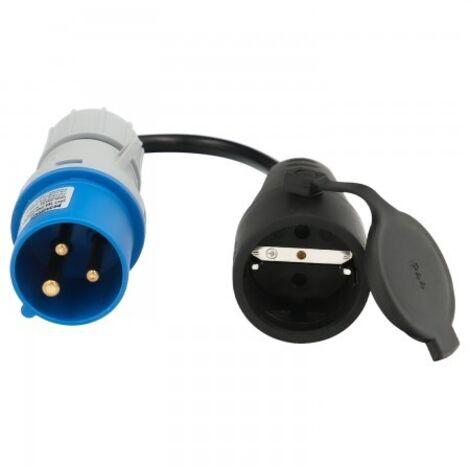 CEE Base Adapter auf Schuko Base 16A/230V (1/2)