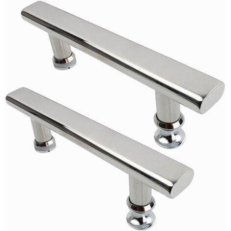 2 Stück Türgriff für Duschkabine 145mm Duschtürknopf Edelstahl Glastürgriff Chrome (1/5)