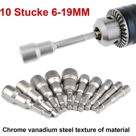 SW-Stahl Steckschlüsseleinsatz 8 Mm, 25 Mm Lang – 1/4 Zoll Antrieb, Chrom-Vanadium, Verchromt