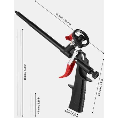 WORKPRO Schaumpistole Teflonbeschichtet (PTFE), PU-Bauschaum WORKPRO Schaumpistole Teflonbeschichtet (PTFE), PU-Bauschaum