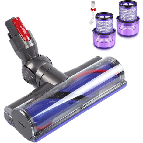 Motorbürste mit hohem Drehmoment und waschbare HEPA-Filter für Dyson V7 V8 V10 V11 V15 – 2 Stück im Lieferumfang enthalten, kompatibel mit V11 Absolute Extra Pro, V15 Detect und mehr