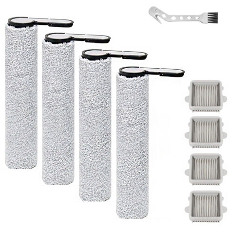 Bürstenrolle Zubehör für Roborock F25, F25 ACE, F25 RT, F25 LT, F25 ALT,F25 GT, F25 XT, F25 ACE Combo, F25 Combo Nass und Trockensauger Ersatzteile, 4 Bürstenrolle + 4 HEPA filter (1/5)