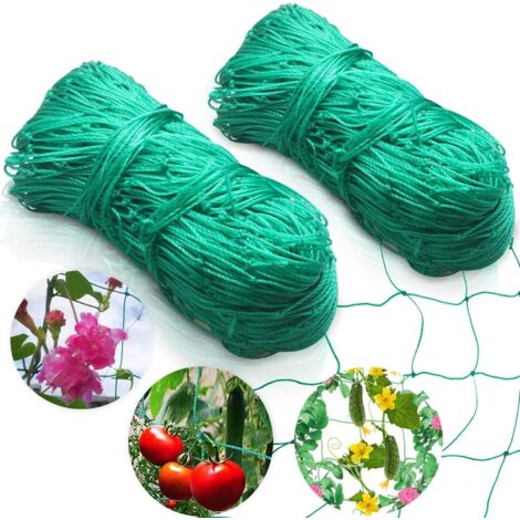 für den Garten, Tomaten, Gurken, 2 m x 5 m, für das perfekte Wachstum von Tomaten, Gurken und Kletterpflanzen. Das optimale Ranknetz für Garten und Gewächshaus – Maschenweite 10 cm (1/5)