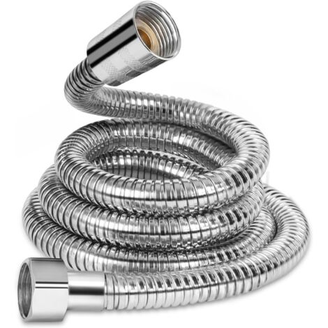 Duschschlauch 1,5m, Edelstahl Flexibler Brauseschlauch Verdreh-und Knickschutz,universelles G ½” Anschlussmaß. (1/5)