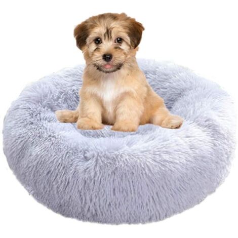 Hundebett, rundes Katzenbett, weiches und bequemes Haustierbettkissen, warmes, wasserdichtes, rutschfestes und waschbares Hundekissen, geeignet für Katzen und Hunde (1/5)