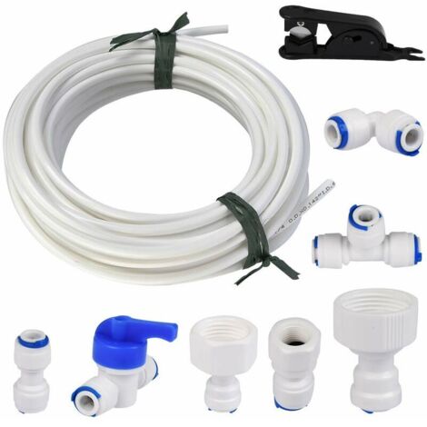 15 Meter Universal-Wasserversorgungsschlauch, 1/4-Zoll-Kühlschrankschlauch-Anschlussset, Filterrohr, Teile und Zubehör für europäische Kühlschränke/amerikanische Kühlschränke (1/5)