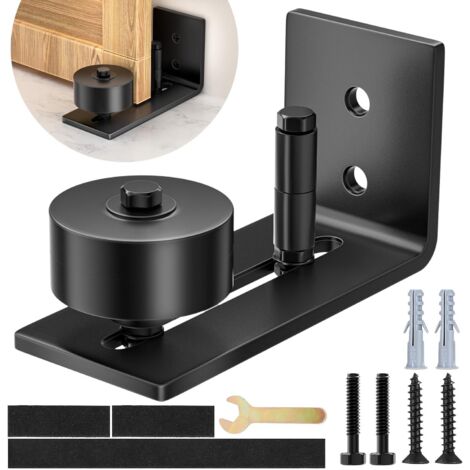 Bodenführung Schiebetür 1 PCS, Schiebetür Laufschiene Verstellbare Boden Rollenführung mit Schrauben, Schiebetürsystem 8-in-1, Tür Unterseite Rollenführung Perfekt Geeignet für alle Schiebetür (1/5)
