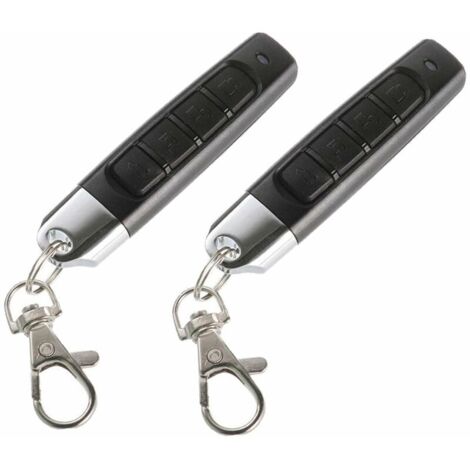 Packungen 433 MHz Autoalarm Garagentor Fernbedienung Duplikator Klon Code Scanner Sender Sicherheitsalarm Elektronische Türen 4 Schlüssel Fernbedienung Schlüssel Duplikator, Schwarz (1/5)