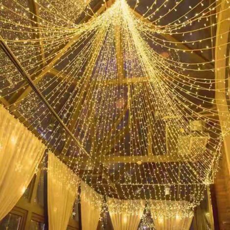 100M 1000 LED Lichterketten Karneval Hochzeit Outdoor Indoor Gartenbeleuchtung (Warmweiß) (1/5)