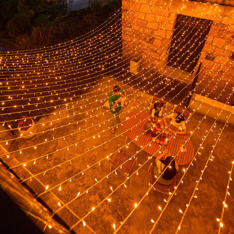 100M 1000 LED Lichterketten Karneval Hochzeit Outdoor Indoor Gartenbeleuchtung (Warmweiß) (1/5)